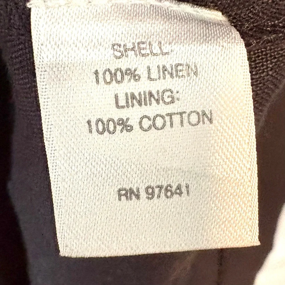 J. Jill Black Linen Sleeveless Dress in Size M